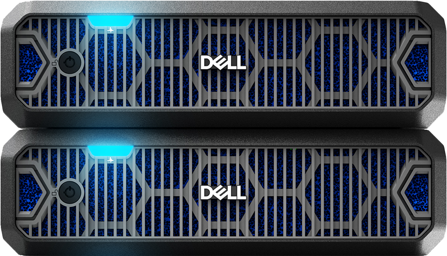 Servidores rugged de Dell apilados